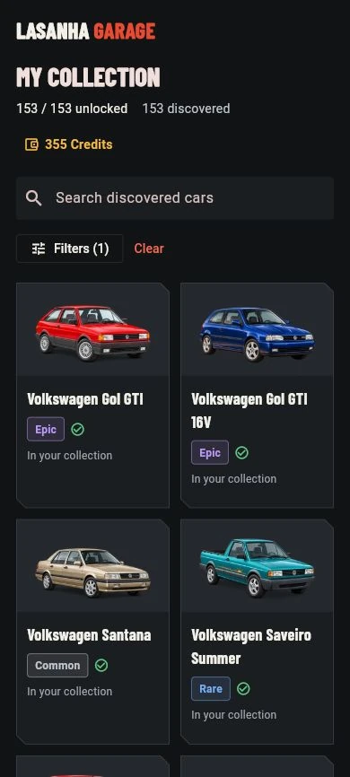 Unlocked collectible cars and their artwork